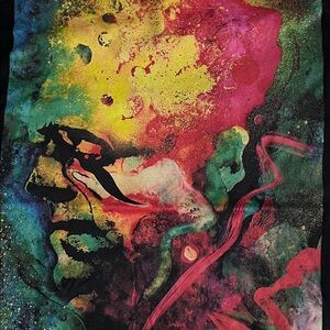 Vibrant Abstract Frankenstein t-shirt